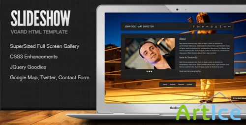 ThemeForest - SlideShow - Stylish Online vCard Html Template - Rip