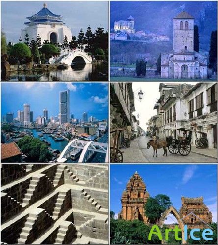 Архитектура Азии - набор фото