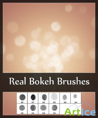 Real bokeh brushes for Photoshop