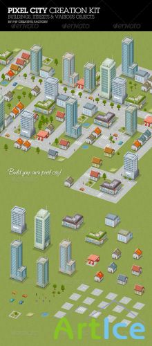 GraphicRiver - Pixel City Creation Kit