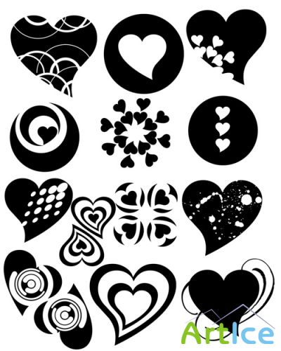 Hearts Brushes for Photoshop
