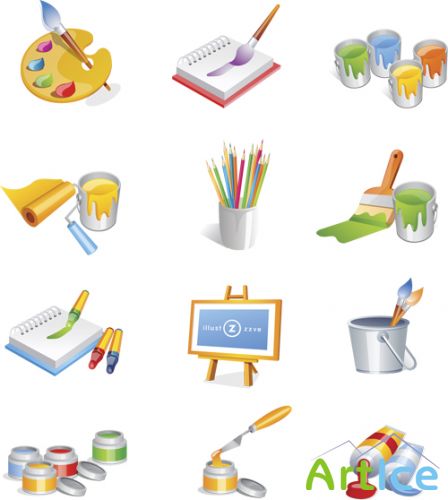 Paint Icons Vector