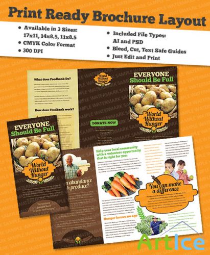 Templates for Design - Knowledge Feast Brochure 11 x 8.5 BoxedArt