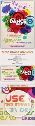 Abstract Disco Dance Poster - GraphicRiver