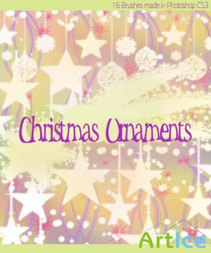 Brushes set - Christmas Oraments