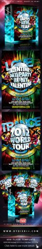 GraphicRiver - Happy New Year 2012 (Flyer Template 4x6 inches)