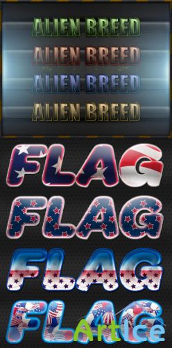 AMERICAN FLAG TEXT STYLES FOR PHOTOSHOP
