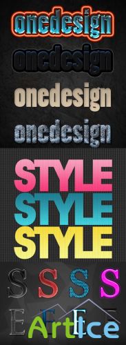 Cool Text layer styles for Photoshop pack 8