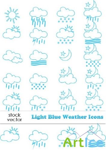 Vectors - Light Blue Weather Icons