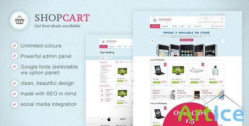 ThemeForest - ShopCart - Theme with Powerfull Options v1.1.7 for OpenCart 1.5.1.3