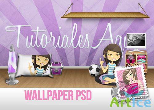 PSD for Photoshop - Wallpaper