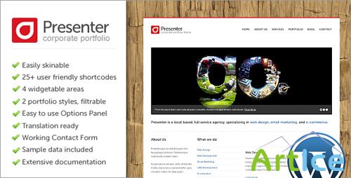 ThemeForest - Presenter WP - Corporate Portfolio Theme v1.0.3 for Wordpress 3.x