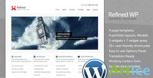 ThemeForest - Refined WP - Portfolio / Business Theme v1.0.1 for Wordpress 3.x
