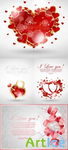 Valentine heart cards