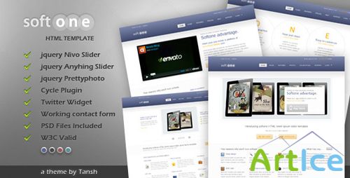 ThemeForest - Softone Software / App HTML Template - Rip