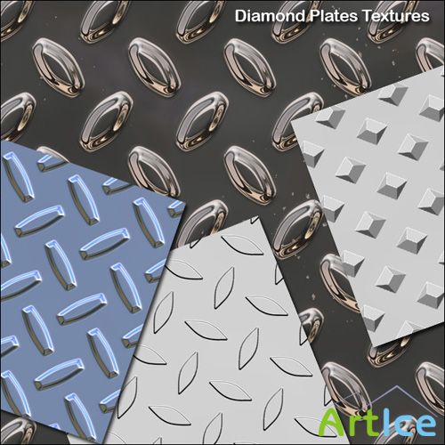 Diamond plate Textures for Photoshop
