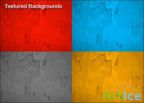 Colorful Distressed Textures for Photoshop