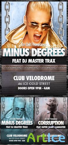 Minus Degrees Ice Cold Flyer Template (REUPLOAD)