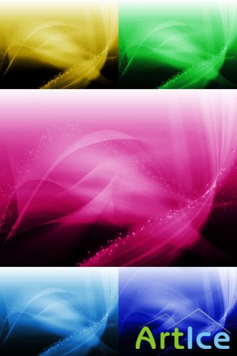 PSD for Photoshop - A collection of colorful backgrounds