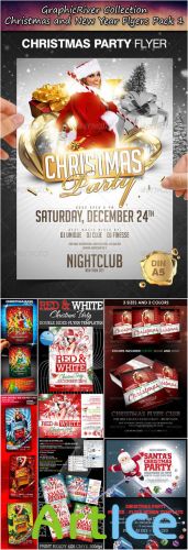 GraphicRiver - Christmas and New Year Flyers Collection Pack 1