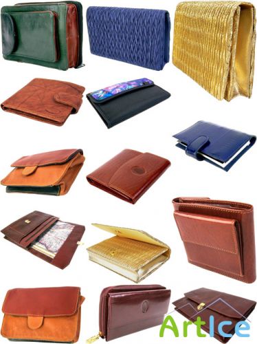 PSD for Photoshop - Different set of leather wallets