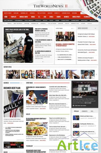 Gavick - The World News II v1.0.4j For Joomla 1.5 - Retail