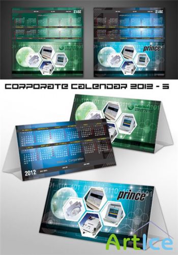 Corporate Calendars 2012 PSD Template Pack 5