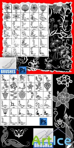 Flowers  brushes for photoshop