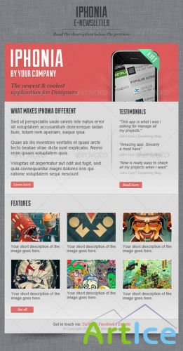 GraphicRiver - iPhonia Email Newsletter Template 523898