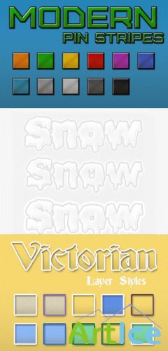 Cool Modern Photoshop Layer Text Styles