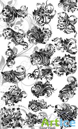 Floral Branches Brushes