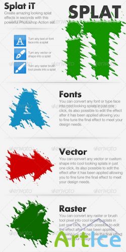 GraphicRiver - Splat iT - Give Your Work The Splat Effect! 130679