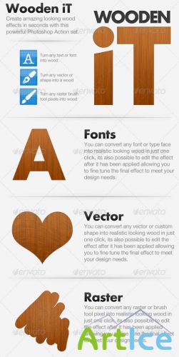 GraphicRiver - Wooden iT - Convert To Wood Action 119326