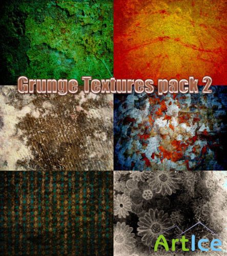 Grunge textures pack 2 for Photoshop