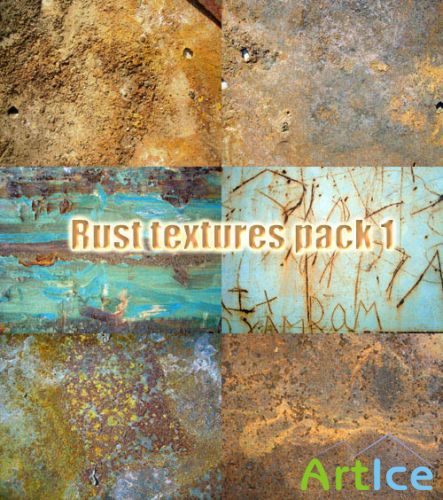 Rust textures pack 1 for Photoshop