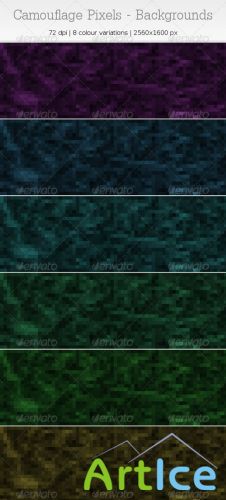 GraphicRiver - Camouflage Pixels - Backgrounds 1118429