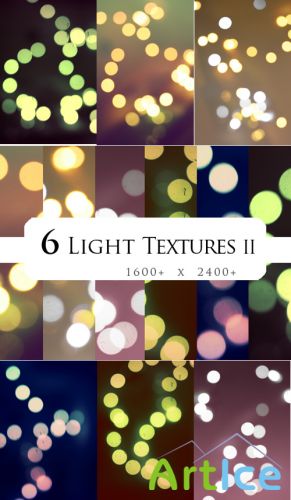 New 6  Light Textures II for Photoshop