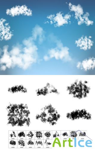 Brushes set - Cloud Formations