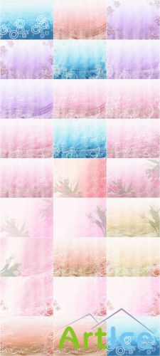 Set backgrounds - Love, spring and flowers