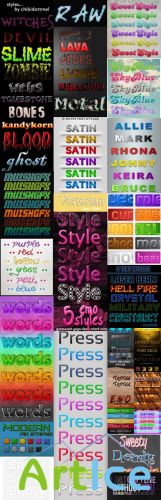 New Text styles for Photoshop pack 41