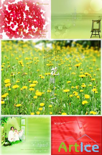 New PSD Flowers collection for Photoshop 2012 pack 2