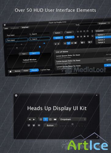 MediaLoot - Heads Up Display UI Kit