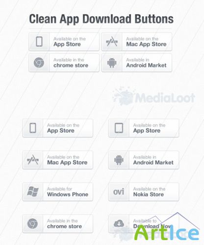 MediaLoot - Clean App Download Buttons