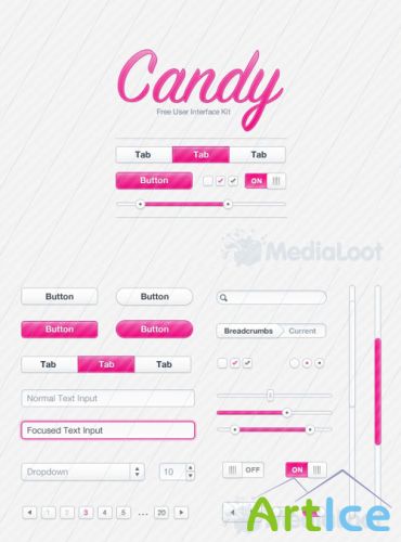 MediaLoot - Free Candy UI Kit