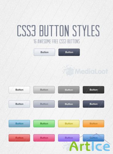 MediaLoot - Free CSS3 Button Styles