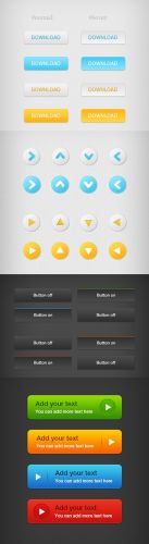 Web Download Button Set