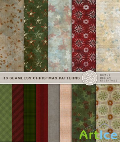 13 Seamless Christmas Patterns for Photoshop