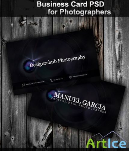New Business Card Psd for Photographer
