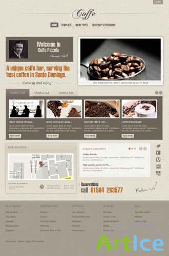 Gavick - Coffe Joomla 2.5 Template - Retail