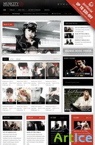 Gavick - Musicity Joomla 2.5 Template - Retail